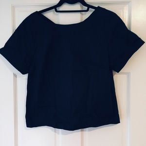 J Crew Black Top